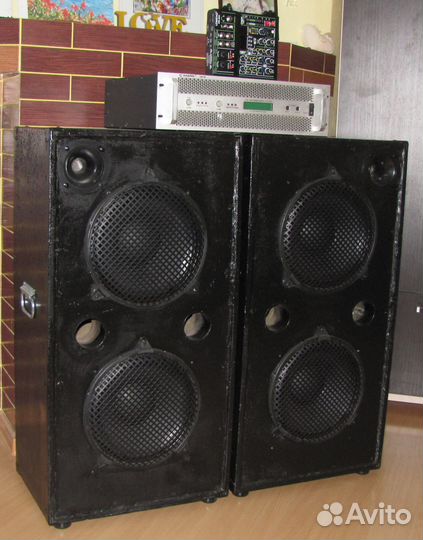 Колонки KF 2100W Pro-212 2шт Усилитель CM Микшер