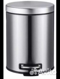 Контейнер для мусора 20,0л круг с педалью нержавей