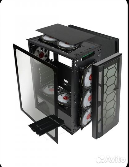 Корпус Ginzzu CL270, вентиляторы Ginzzu12LC4