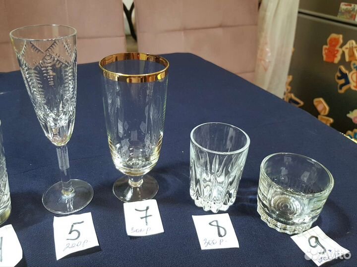 Бокалы рюмки стопки стаканы СССР