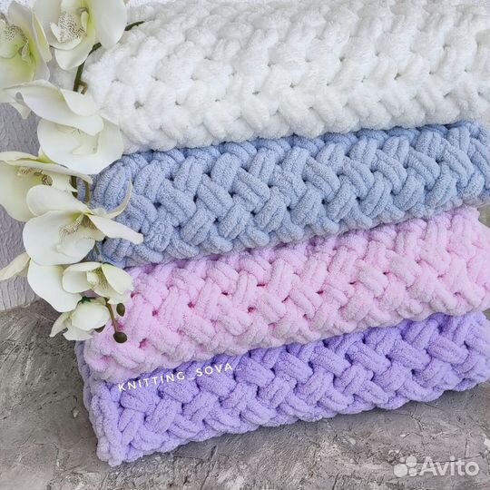 Плед детский плюшевый