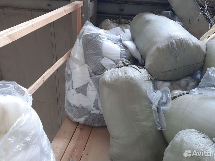 Обрезки матрасной ткани