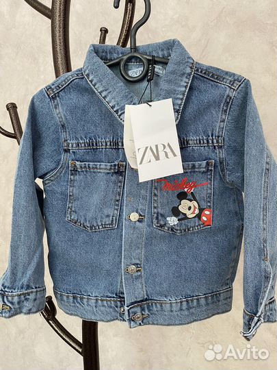 Джинсовая куртка Zara Mickey Mouse 92-122