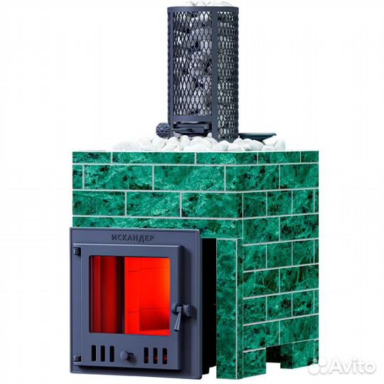 Печи для бани Гефест в облицовке