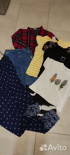Летняя одежда на девочку пакетом 146-152