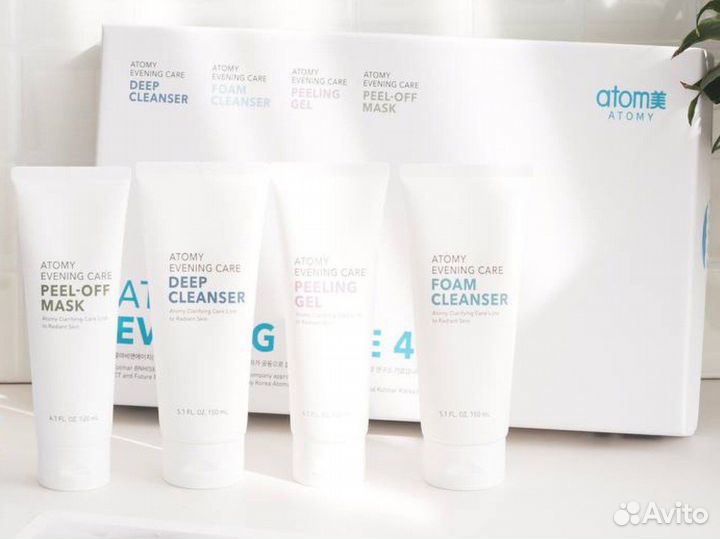 Набор для вечернего очищения кожи лица от Атоми