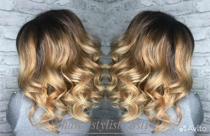 Полировка волос, локоны