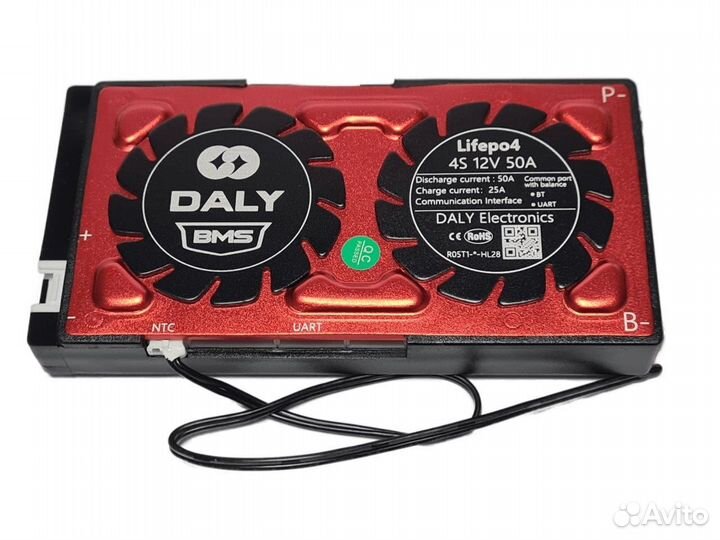 Плата контроля BMS Smart lifepo4 4S 12V 50A DaLy