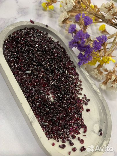 Галтованный натуральный Гранат, 3х5 мм