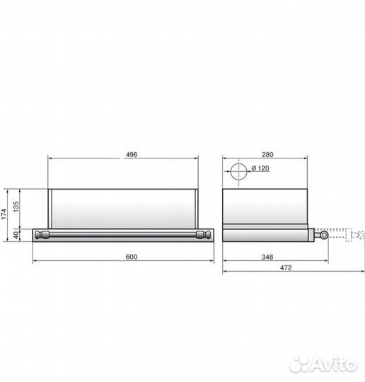 Новая вытяжка для кухни 60 см