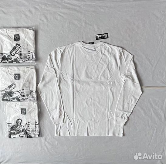 Лонгслив Thrasher Boyfriend White Оригинал