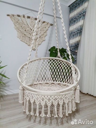 Кресло подвесное макраме