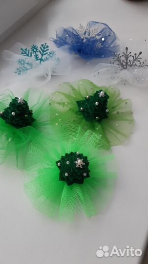 Ободоки и заколка елка