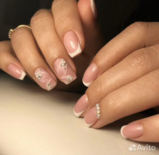 Наращивание ногтей,кор-ция,покрытие г/лак Педикюр