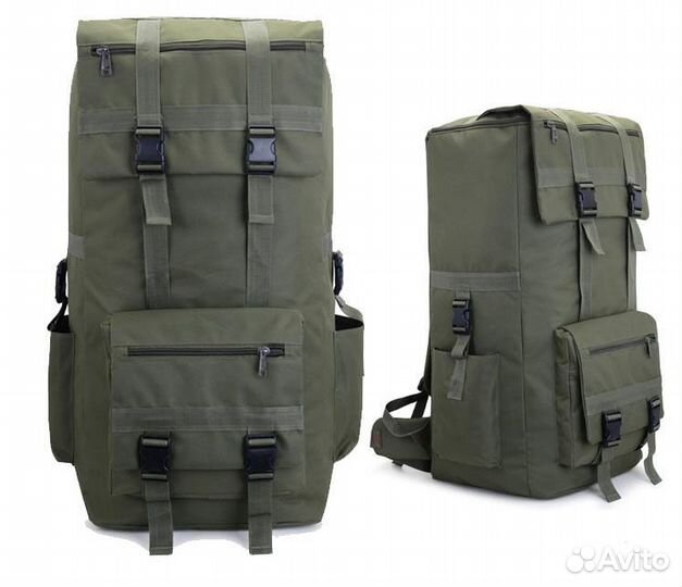 Походный рюкзак 120 л, зеленый