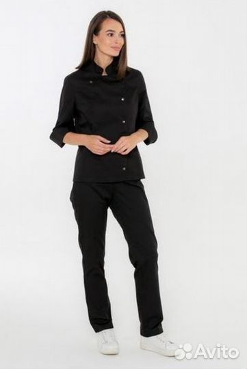 Чёрный китель шефа оптом