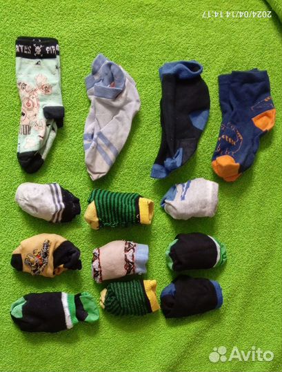 Носки для мальчика, 4 г, стопу около 14,5-15,5 см