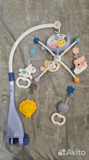 Музыкальный мобиль на кроватку с пультом