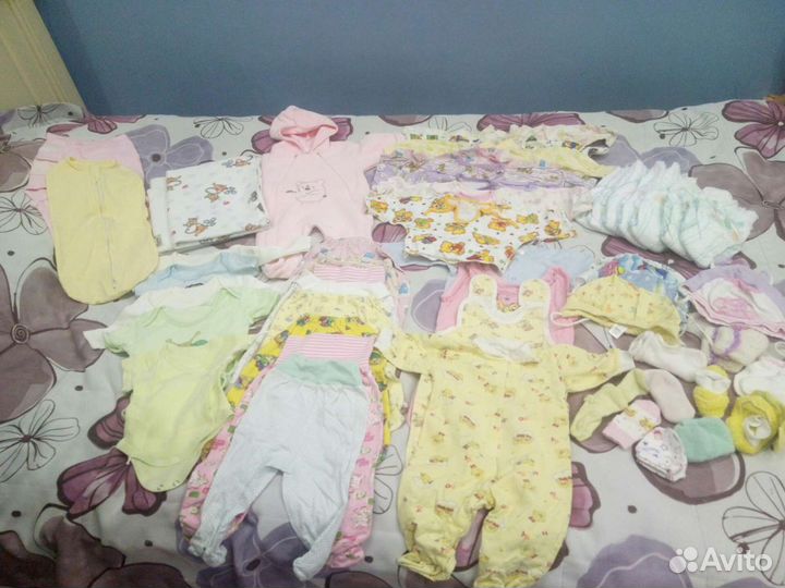 Чистые детские вещи от 0 до 6 мес