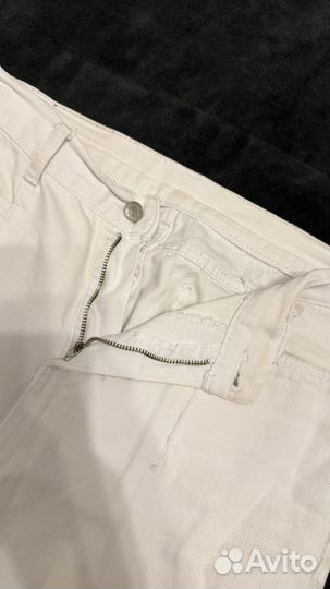 Джинсы белые mom