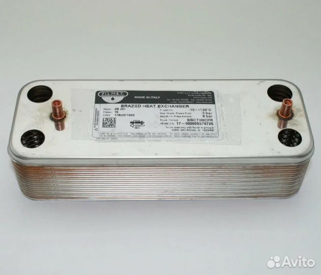 Теплообменник вторичный Baxi 5686670