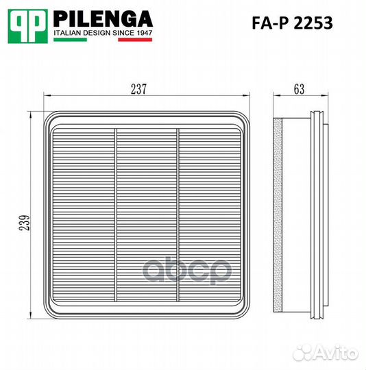 Фильтр воздушный FAP2253 pilenga