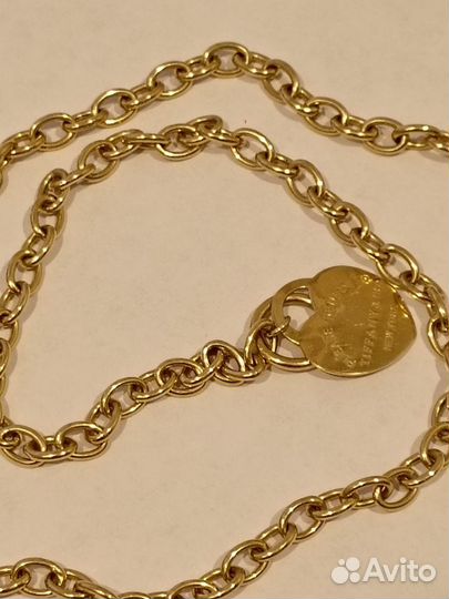 Золотое колье Tiffany & co 585