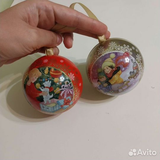 Шар новогодний 8 см от 