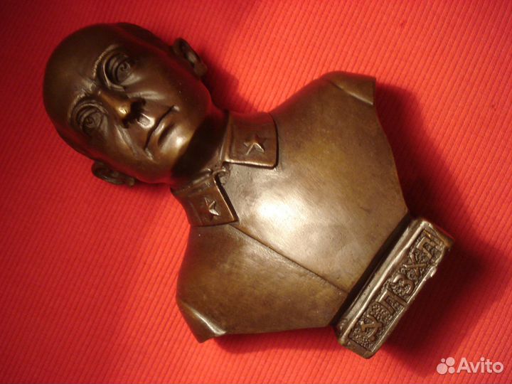 Военный Бюст Берия СССР Бронза Антик Мид Кгб 14см