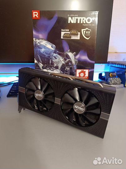 Видеокарта rx580 8gb sapphire nitro