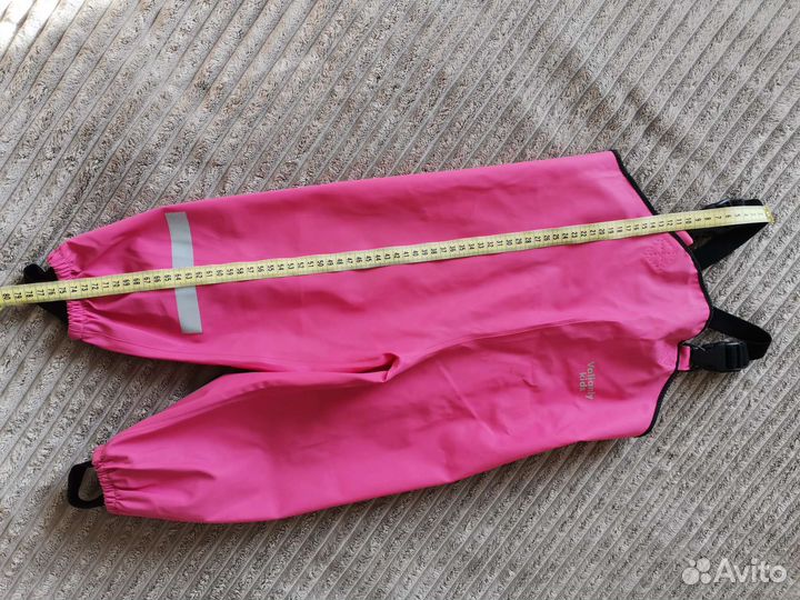 Резиновый полукомбинезон 86 для девочки розовый