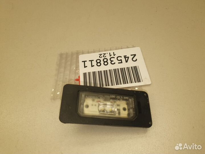 Фонарь подсветки номерного знака BMW X3 F25 2010-2