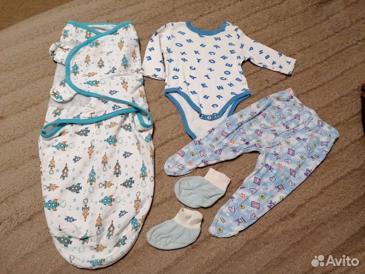 Вещи пакетом на мальчика 0-3 мес. Цена за всё