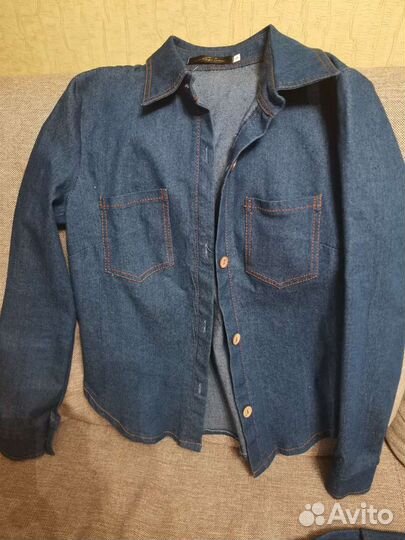 Джинсовый костюм женский