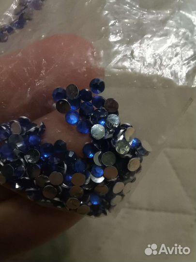 Стразы для алмазной мозаики синие