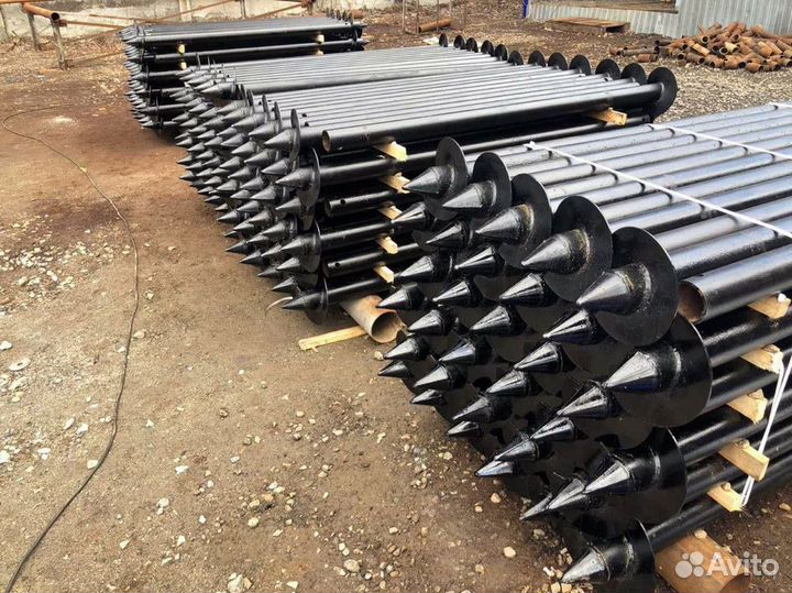 Монтаж винтовых свай