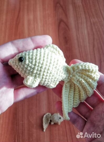 Кукла русалка, вязаная игрушка