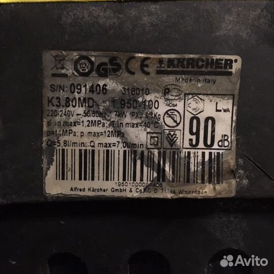 Мойки karcher k3.8, k4,8 на запчасти