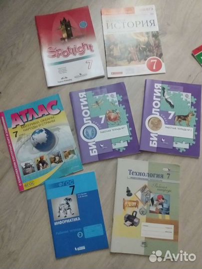 Новые рабочие тетради 7 класс (цена за всё)