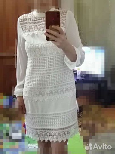 Белое вечернее платье 44 46