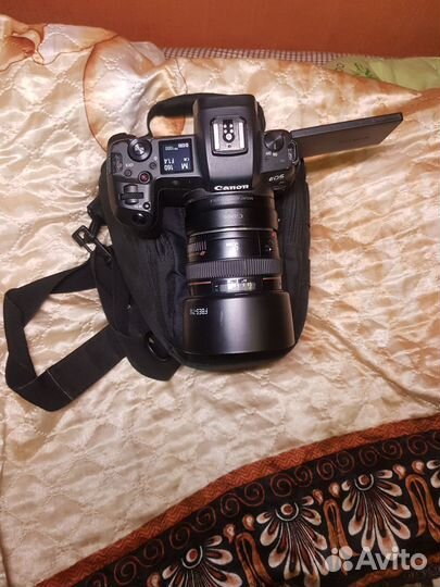 Canon eos r с переходником