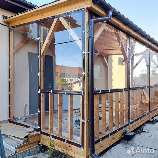 Мягкие окна для террас и беседок