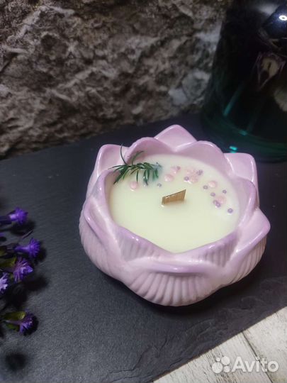 Ароматическая свеча лотос 