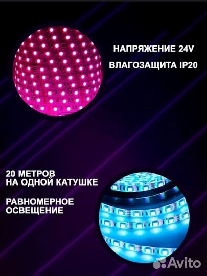 Светодиодная лента 20 м