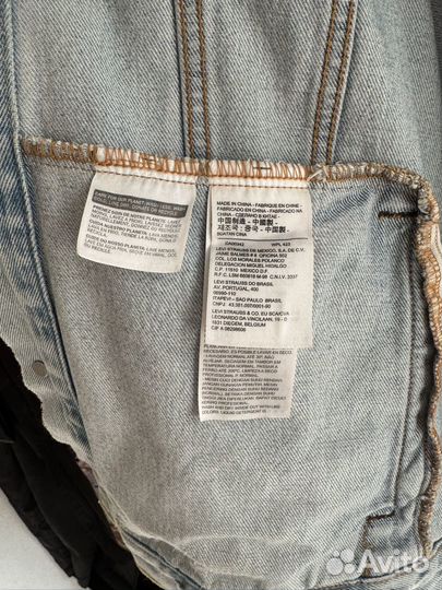 Джинсовая куртка levis xl