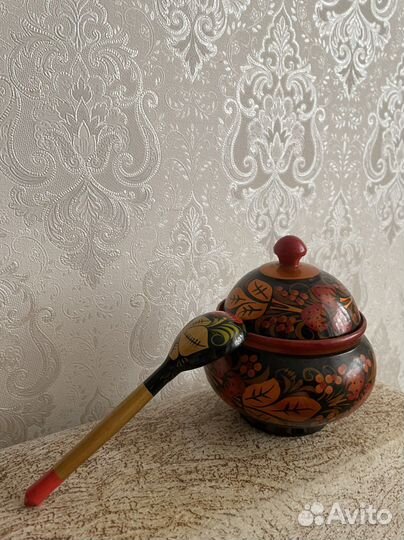 Солонка хохлома