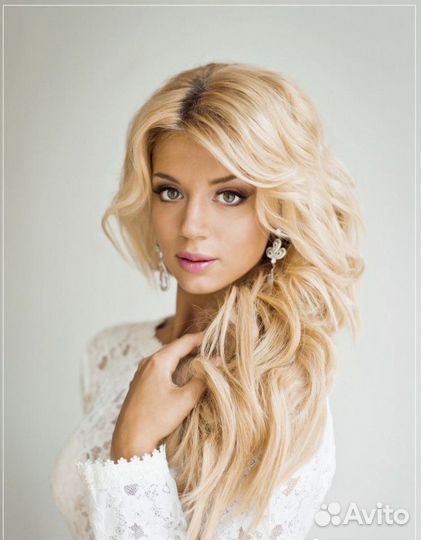 Прекрасные волосы на заколках