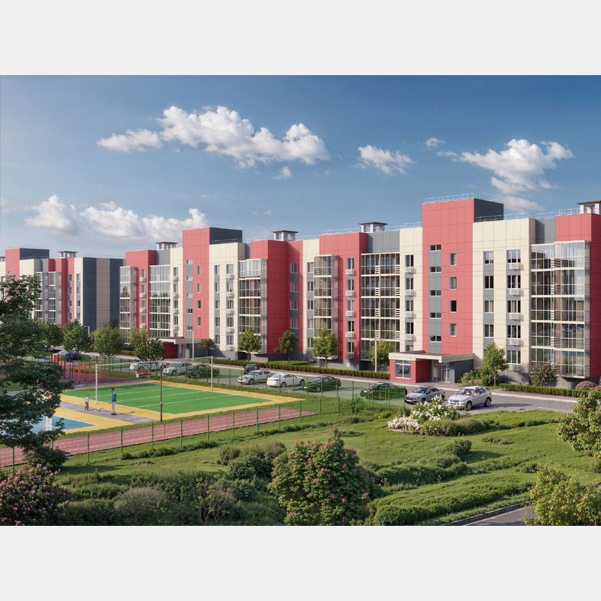 3-к. квартира, 65,4 м², 1/5 эт.