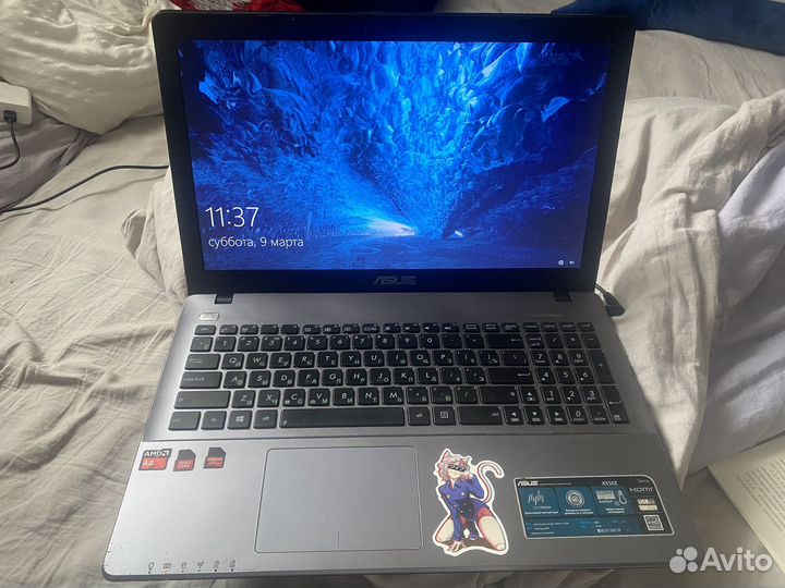 Ноутбук asus x550z 4 ядра 16gb SSD + HDD