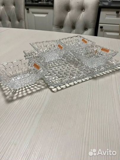 Немецкие хрустальные салатники, блюда 